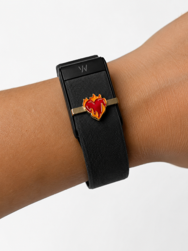 Fire Heart Whoop Charm