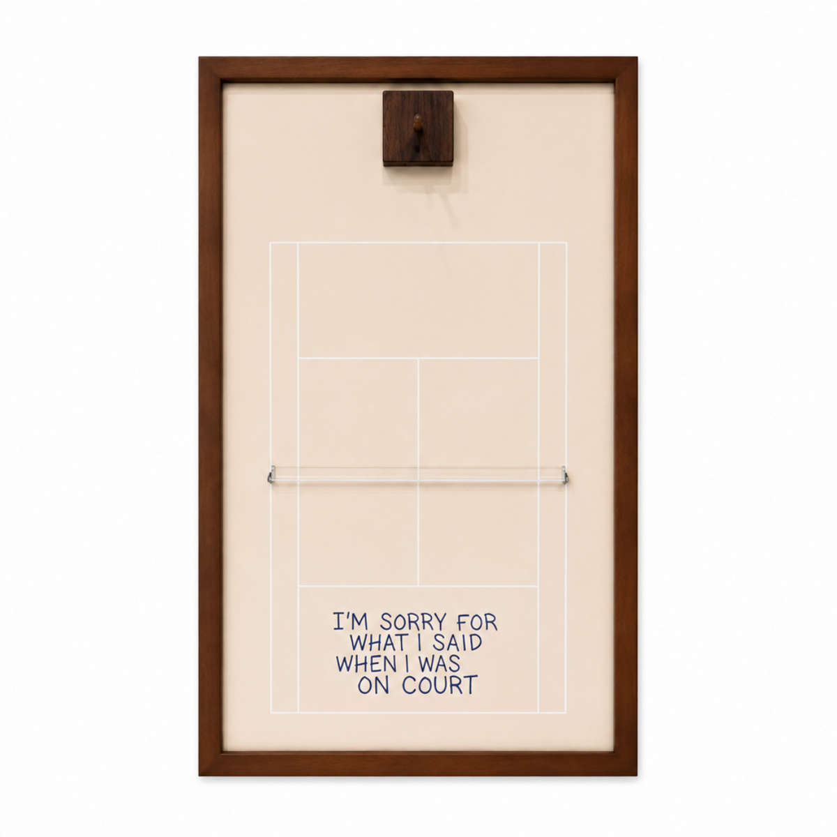 Court Apology Tennis Racket Holder