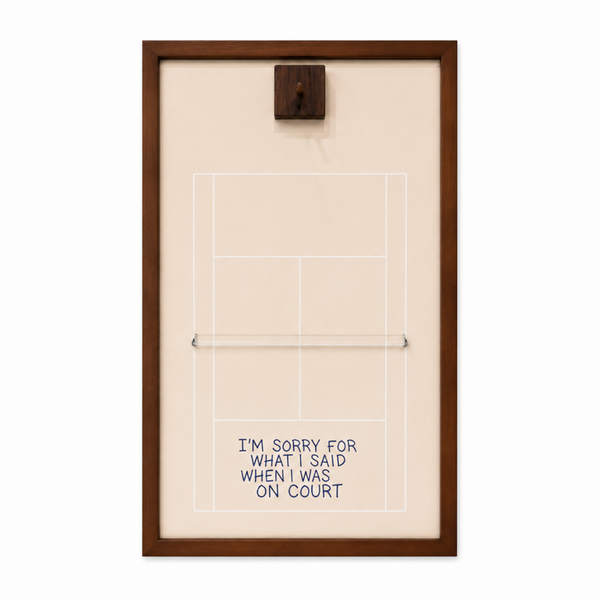Court Apology Tennis Racket Holder
